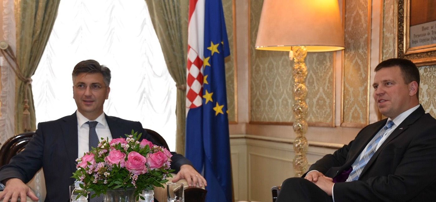 Plenković i Ratas o jačanju gospodarske suradnje i prioritetima estonskog predsjedanja Vijećem Europske unije